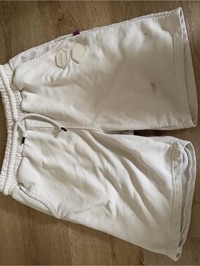 Off-White Mens Athletic Shorts in White